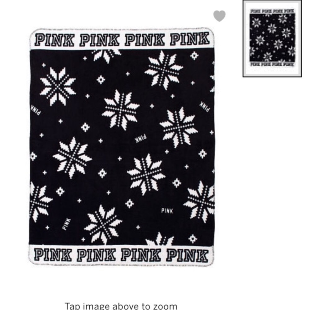 🆕 PINK LOGO CUTE COZY FLEECE BLANKET